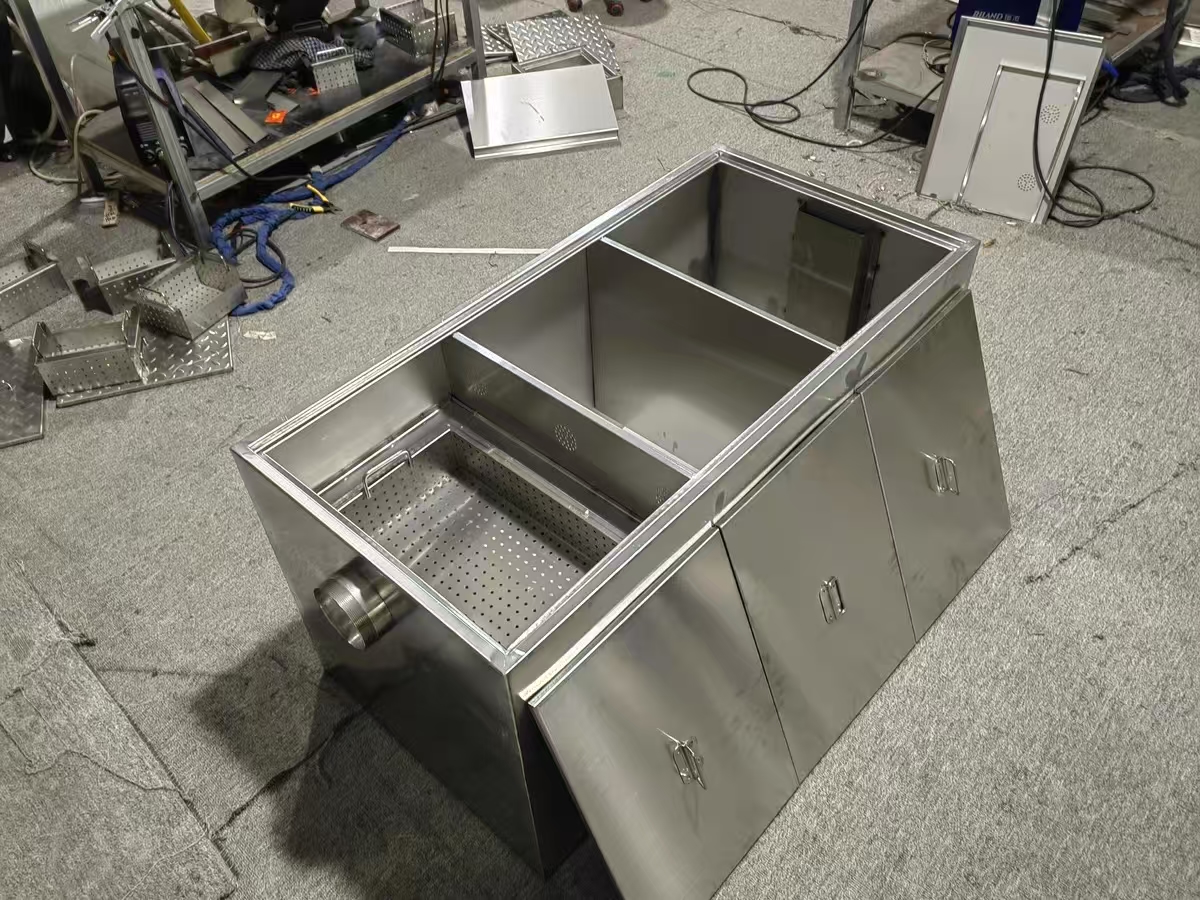 廚房隔油池不銹鋼耐防腐飯店餐飲專用高效除油油水分離器