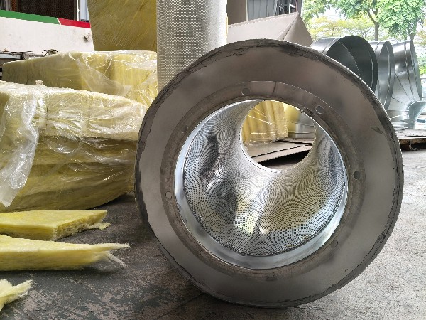 風管消音器304不銹鋼/鍍鋅風機出口消音箱工業管道降噪